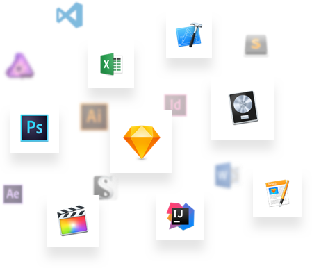 Supported apps icons